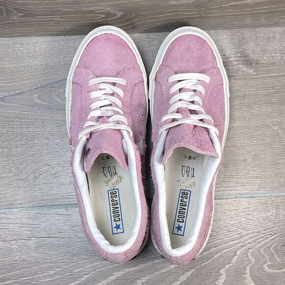 Converse One Star Ox Pink Leather Women’s Sz 9.5 Low Top Lace Up Sneakers - Picture 5 of 12